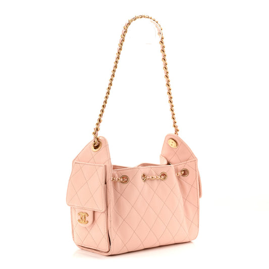 Chanel Caviar Quilted Mini Chanel 25 Handbag Light Pink 2026 – PRELOOV