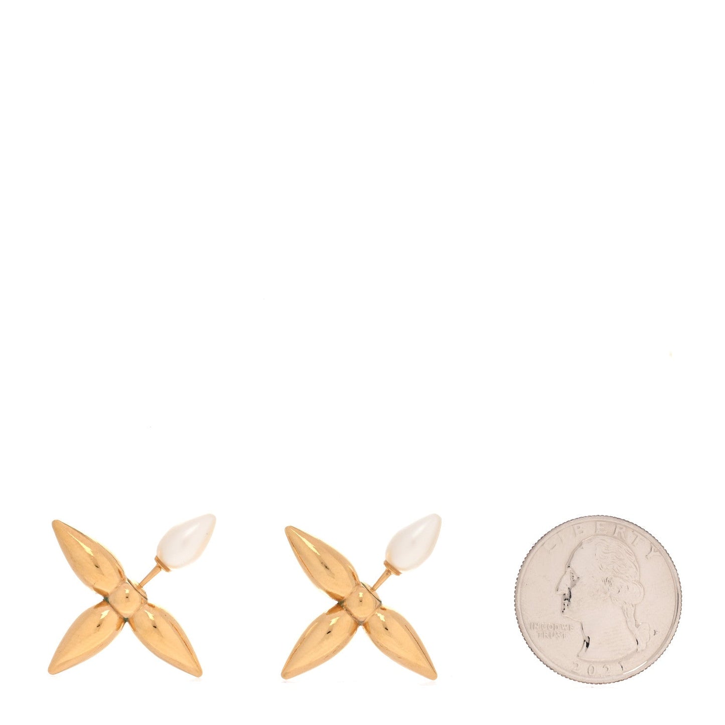 Louis Vuitton Louisette By Night Earrings Gold image 2