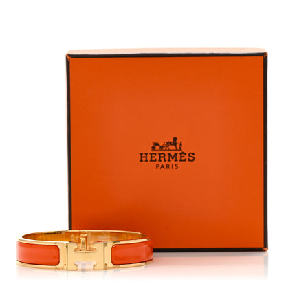 Hermes Narrow Clic Clac H Bracelet PM Orange image 2