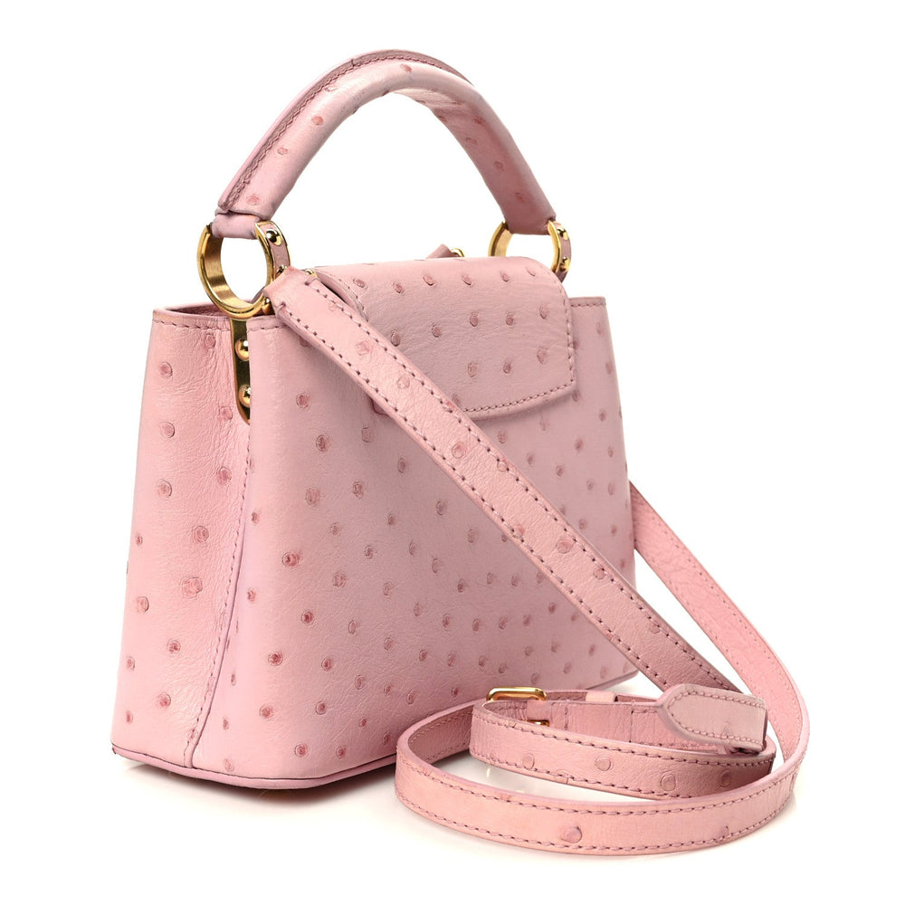 Louis Vuitton Ostrich Capucines Mini Pink image 2