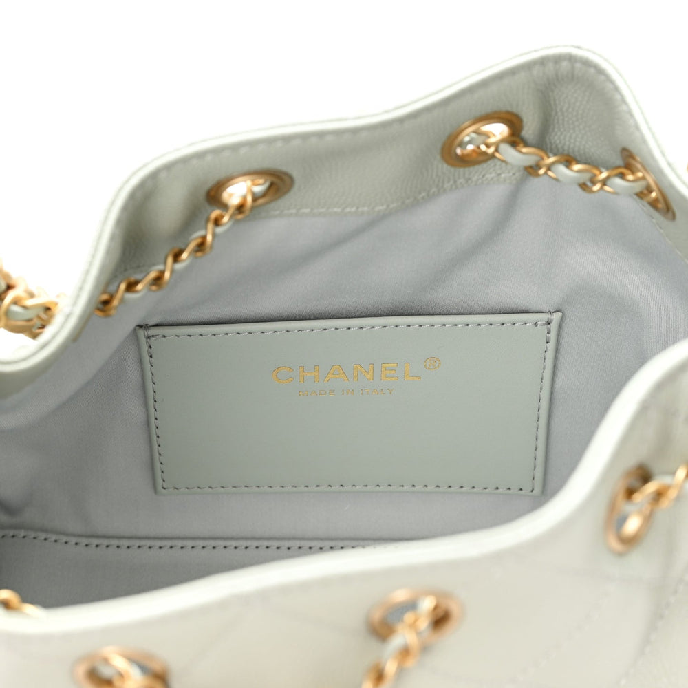Chanel Caviar Quilted Mini Chanel 25 Handbag Light Green 2026 – PRELOOV