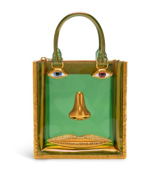 Schiaparelli Vinyl Face Top Handle Bag Pale Green – PRELOOV