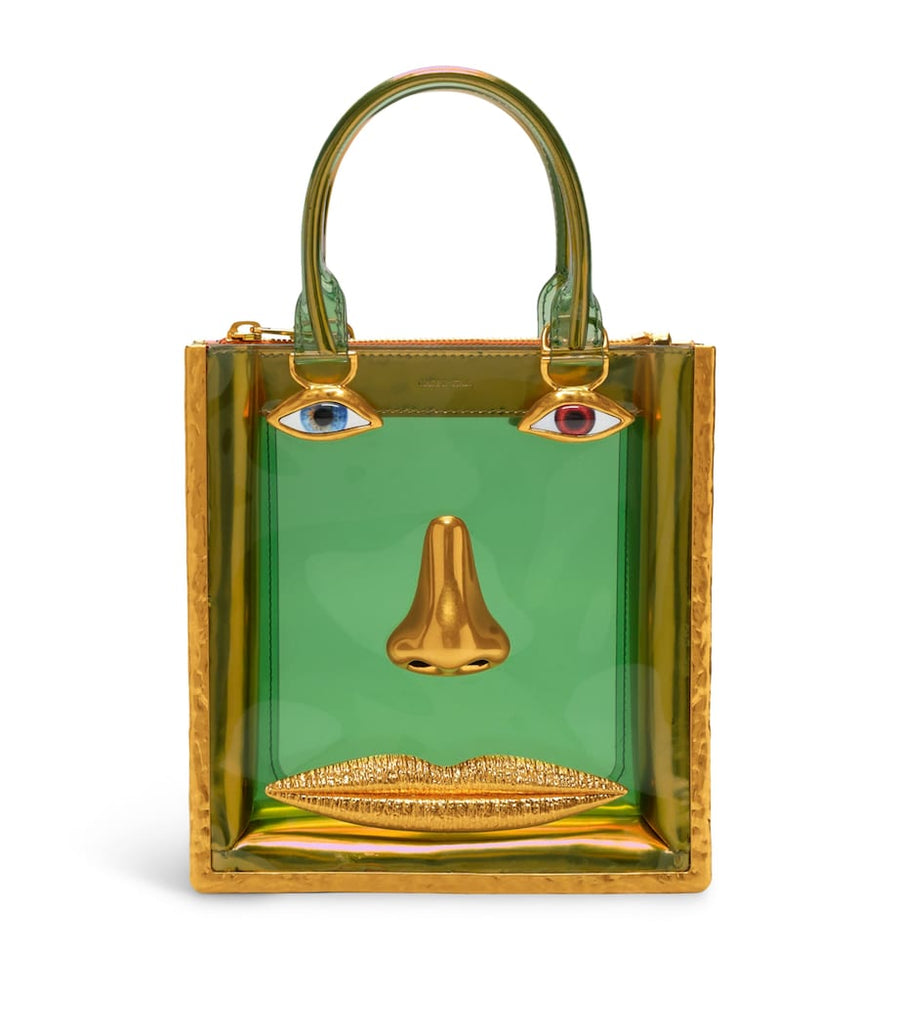 Schiaparelli Vinyl Face Top Handle Bag Pale Green – PRELOOV
