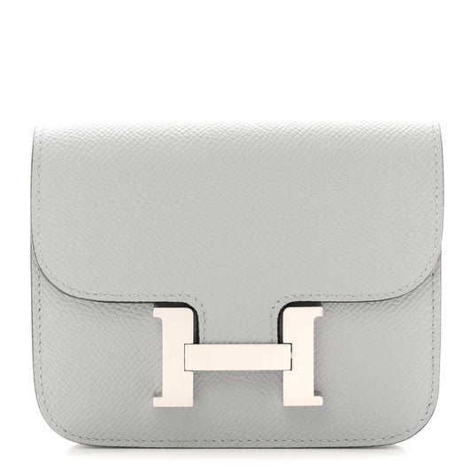 Hermès Constance Slim Wallet Glacier Epsom - PRELOOV