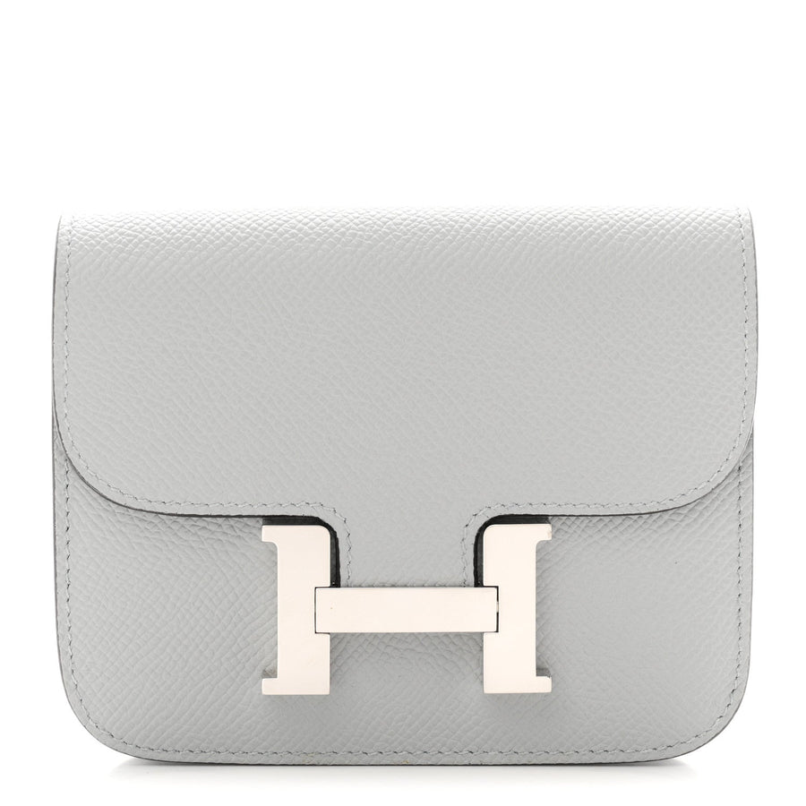 Hermès Epsom Constance Slim Wallet Bleu Glacier 2026 PRELOOV