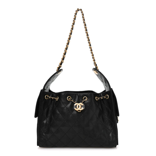 Chanel Caviar Quilted Small Chanel 25 Handbag Black 2026 – PRELOOV