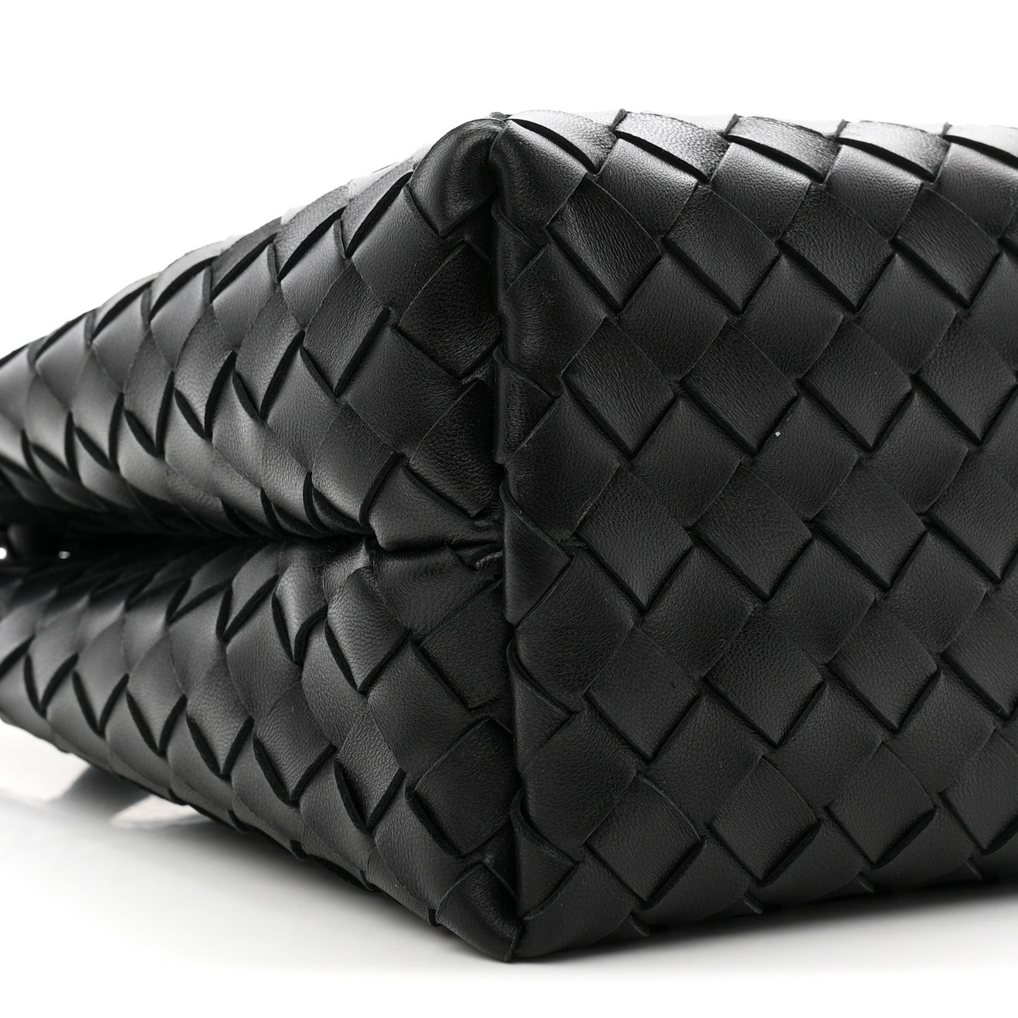 Bottega Veneta Medium Andiamo Shoulder Bag Black Nappa Intrecciato Gold Knot – PRELOOV