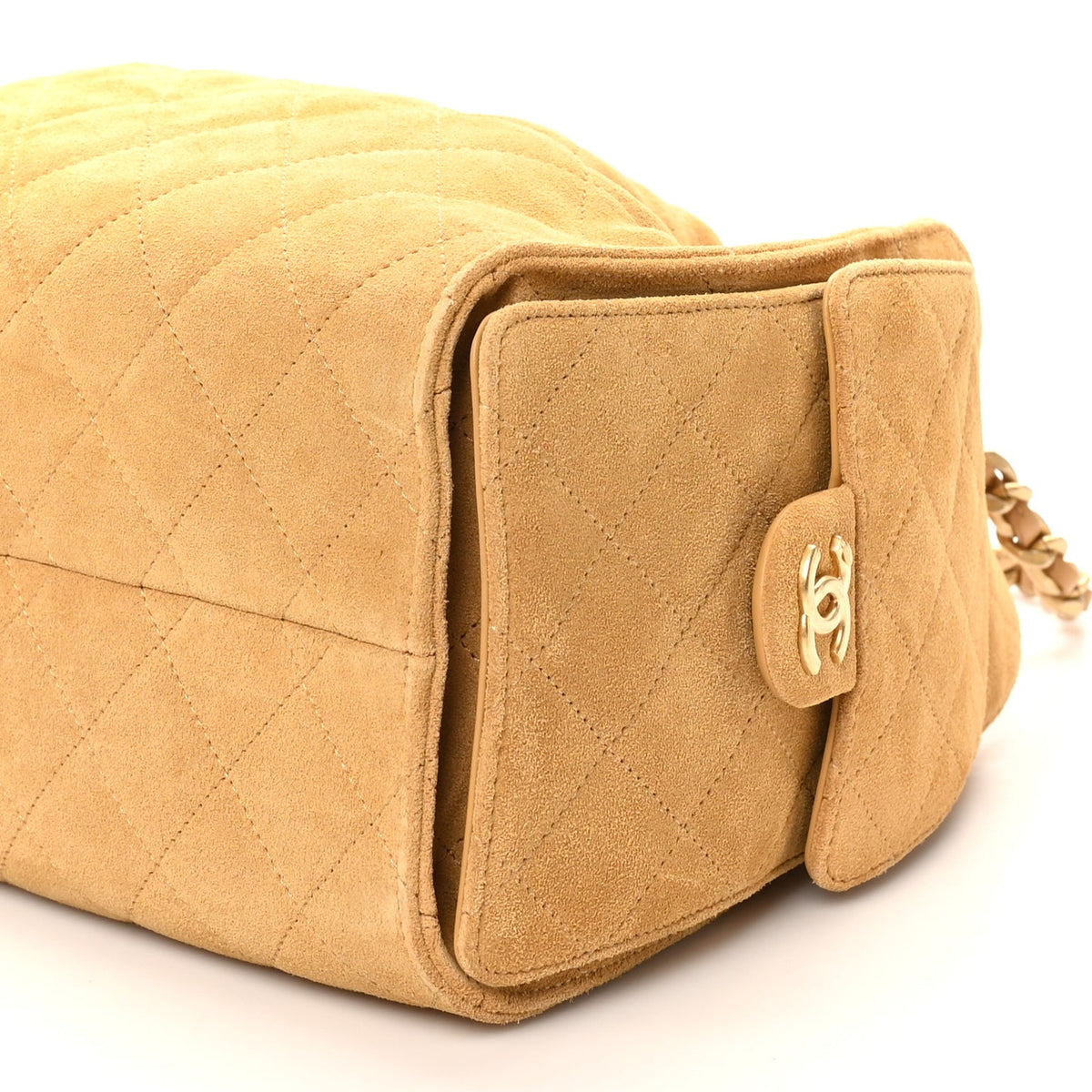 Chanel Suede Quilted Small Chanel 25 Handbag Beige 2026 – PRELOOV