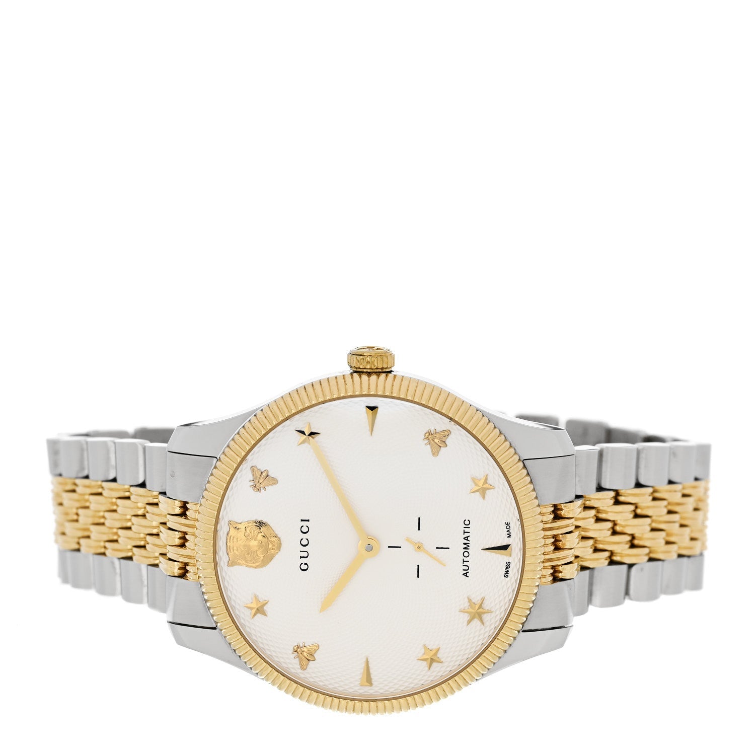 Gucci G-Timeless 40mm Two Tone Charm Automatic Watch image 2