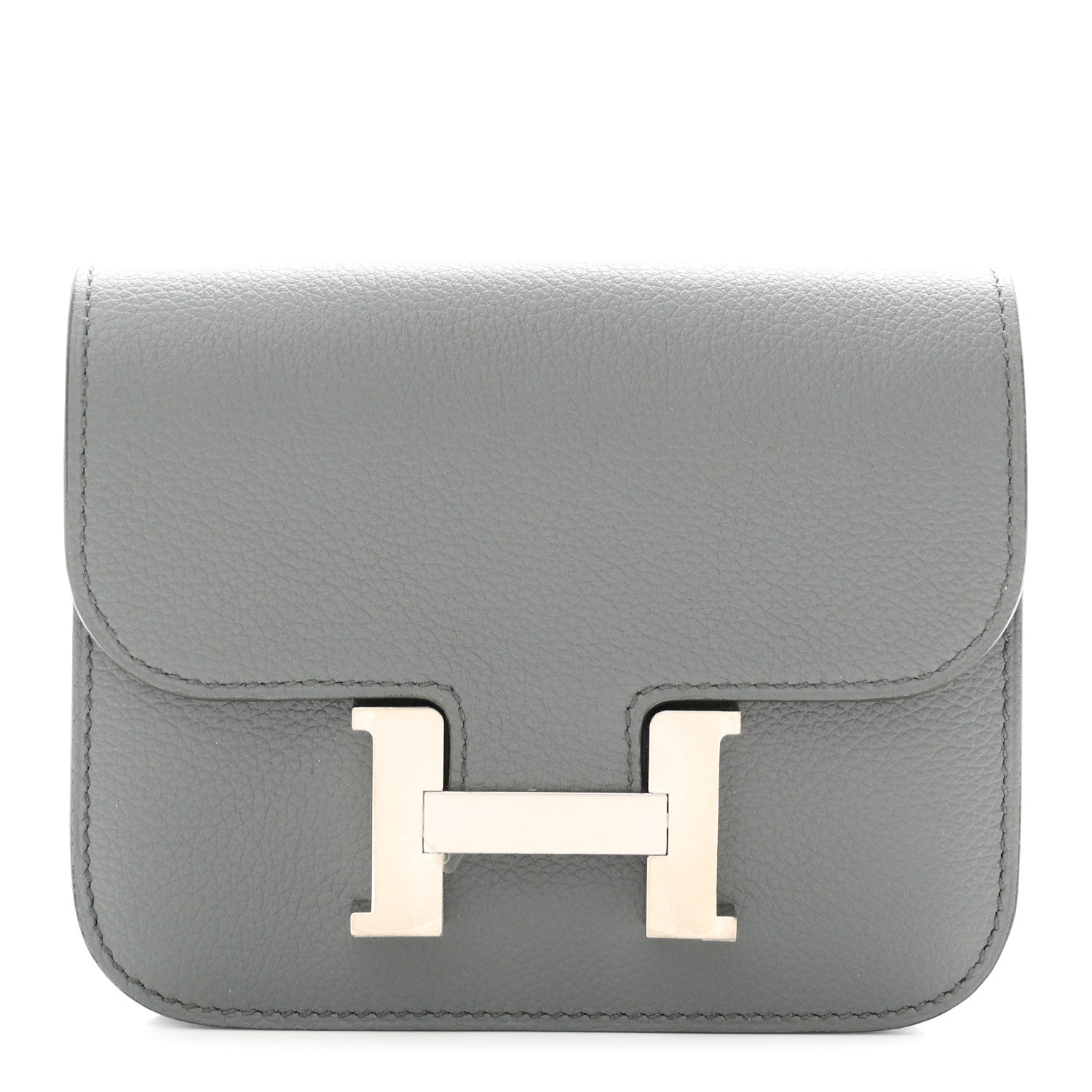 Hermès Constance Slim Wallet Amande Evercolor - PRELOOV