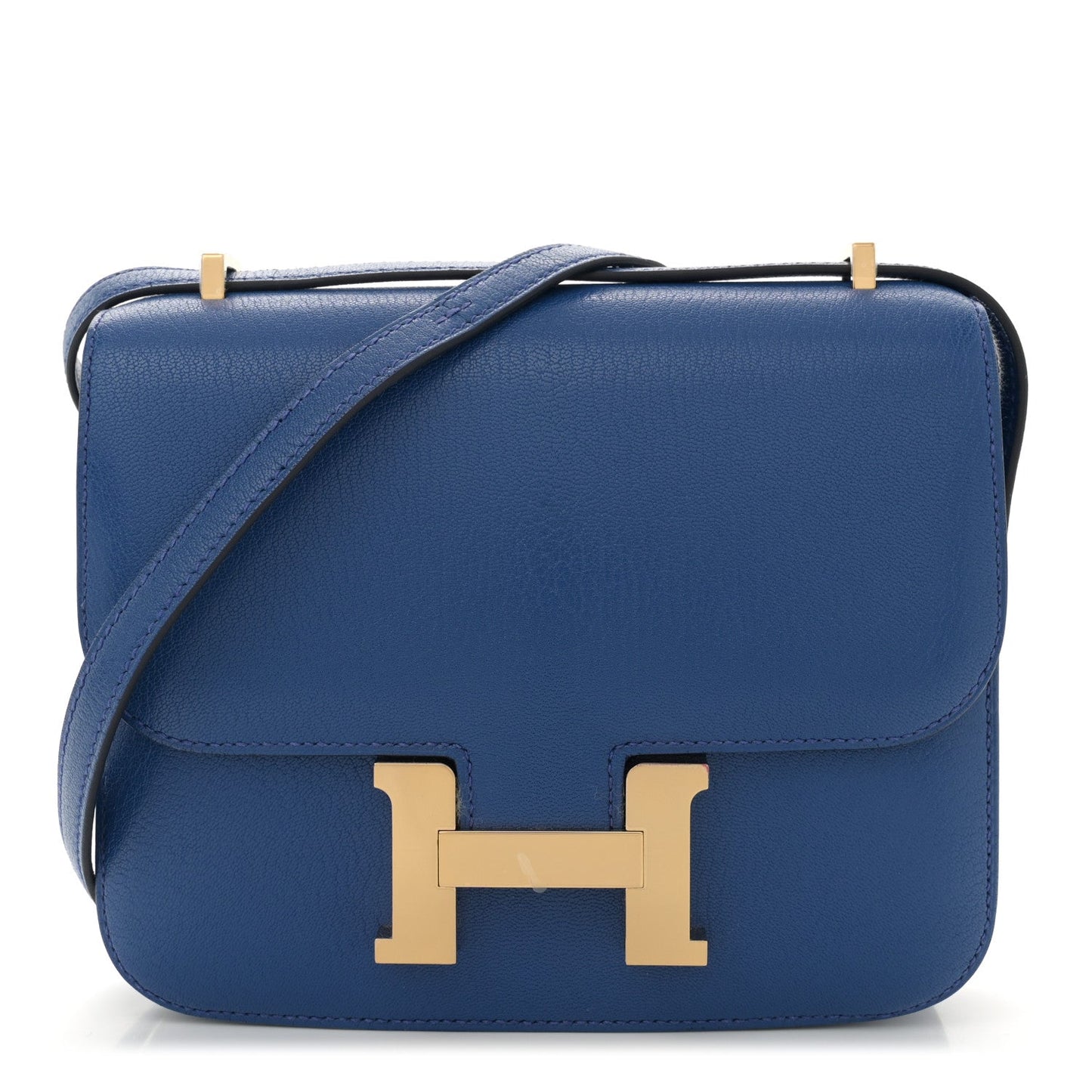 Hermès Chevre Mysore Constance 18 Bleu France