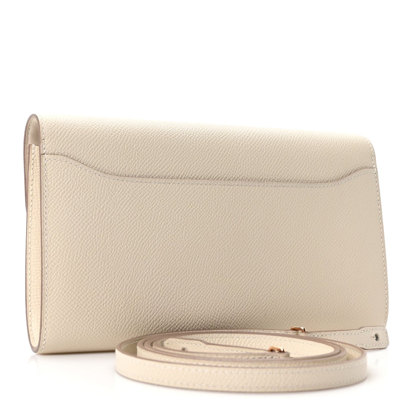 Hermès Epsom Constance Long To Go Wallet Craie foto 4