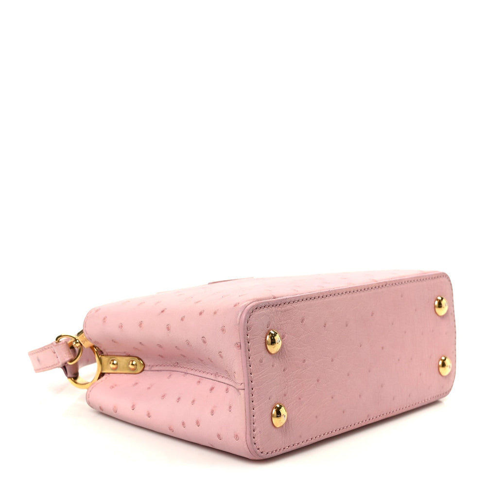 Louis Vuitton Ostrich Capucines Mini Pink image 3
