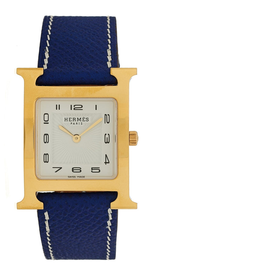 Hermes Heure H 26mm Watch Bleu Electrique Epsom – PRELOOV