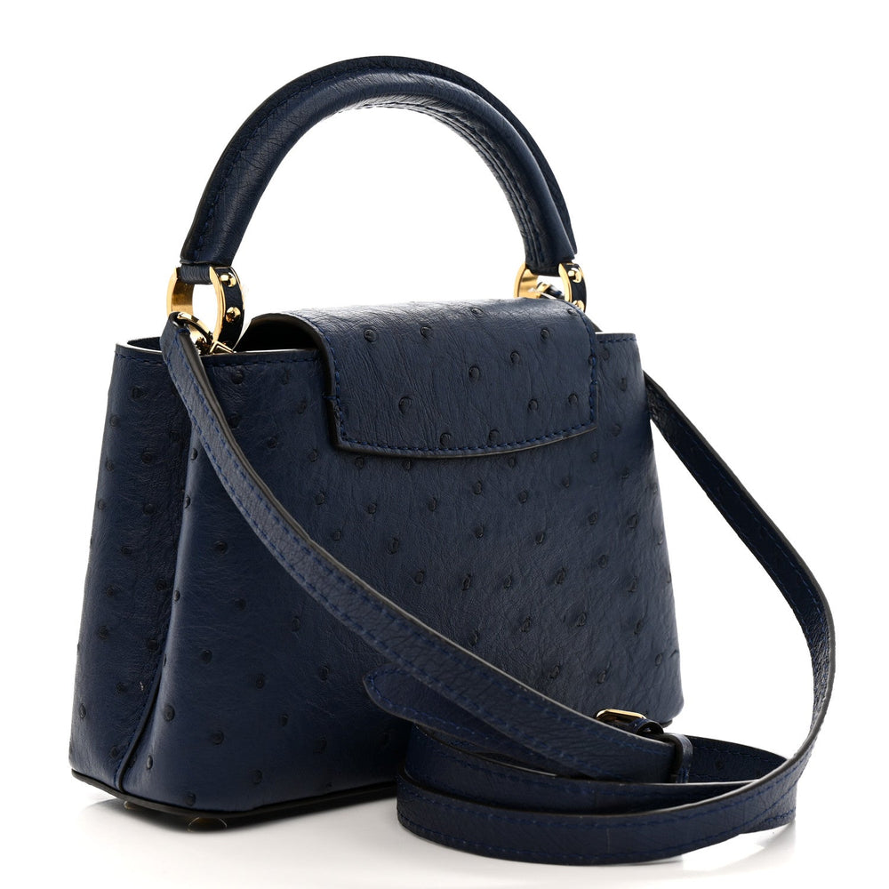 Louis Vuitton Ostrich Capucines Mini Indigo image 3