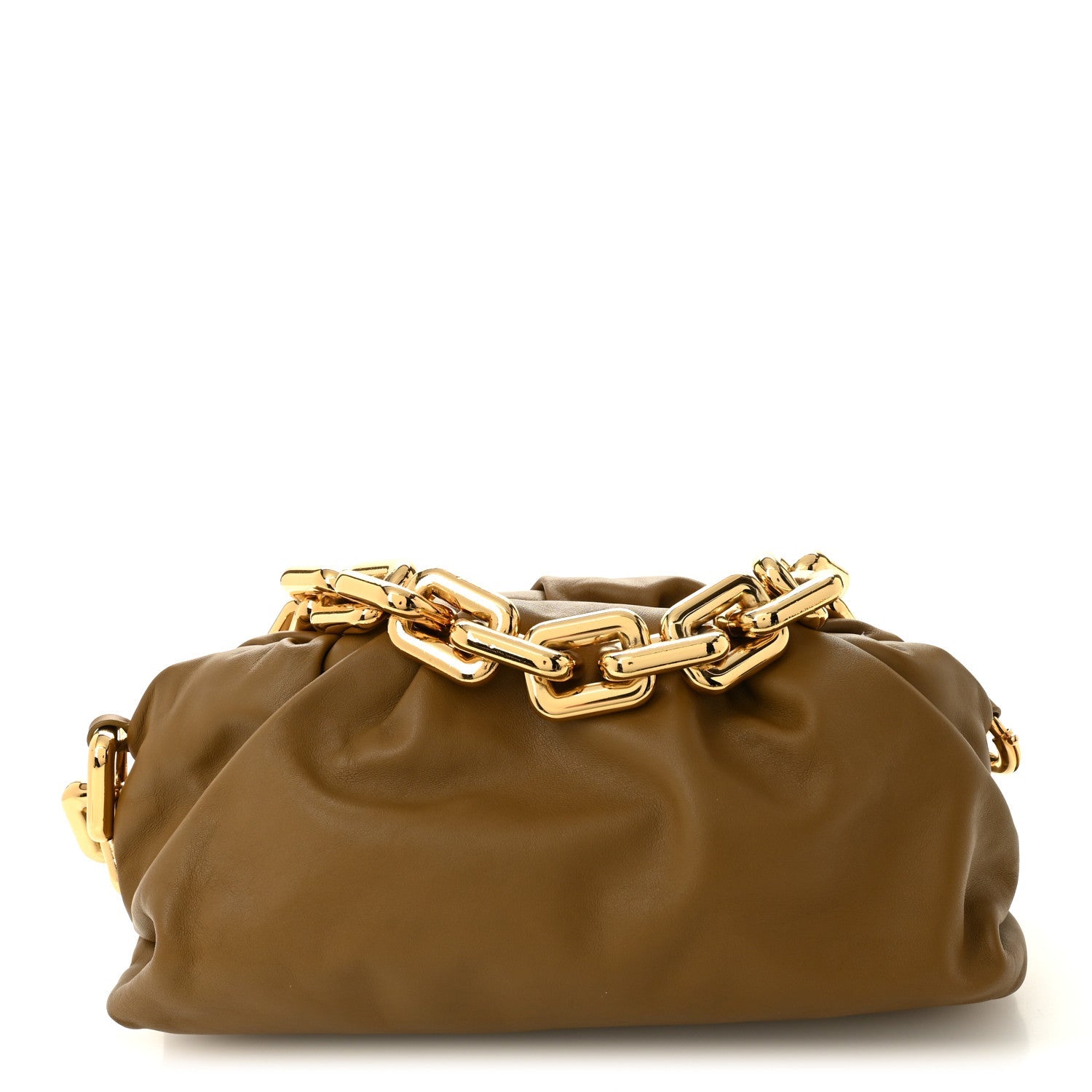 Bottega Veneta Calfskin The Pouch Chain Moutarde 2026 PRELOOV foto 1