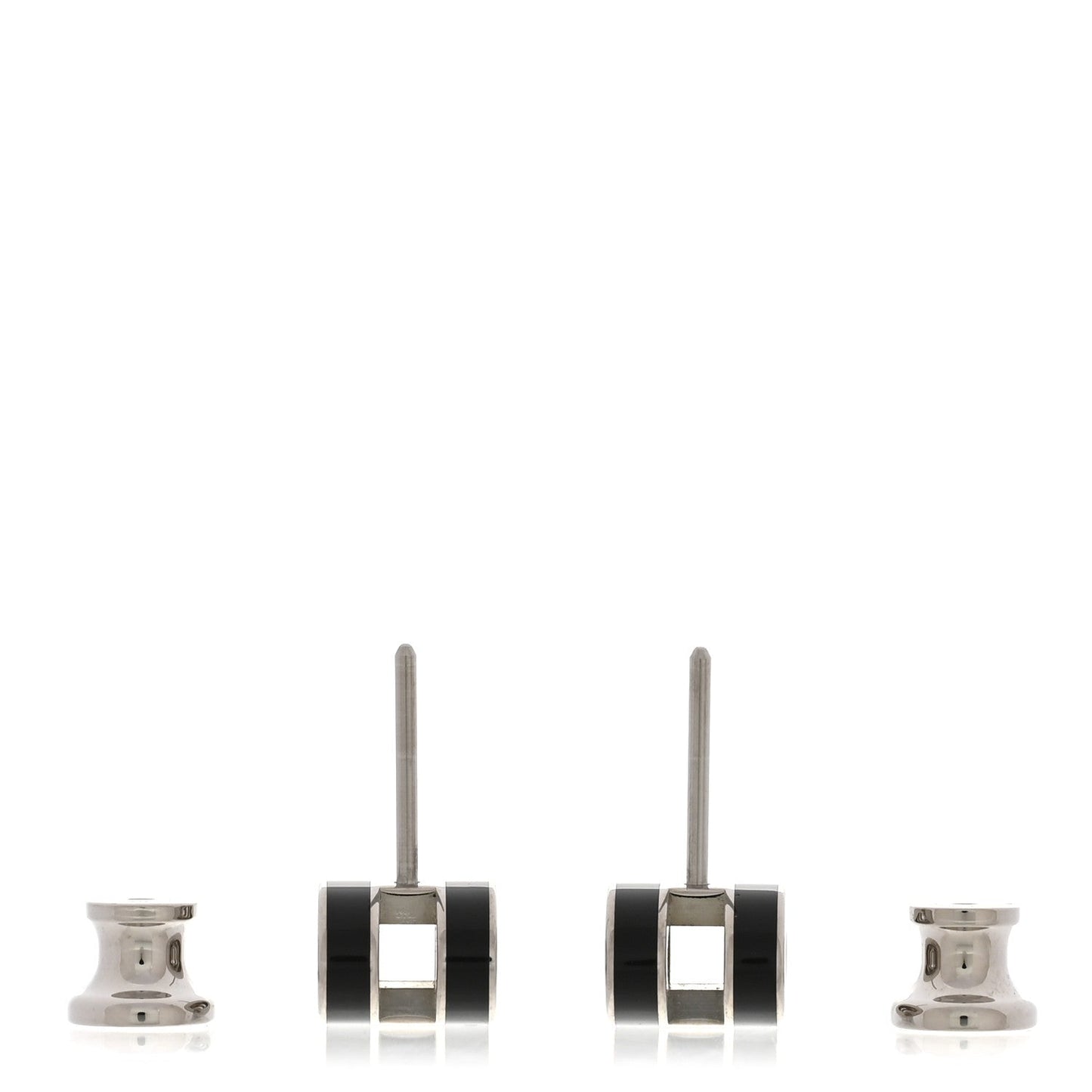 Hermes Mini Pop H Earrings Black Palladium image 3