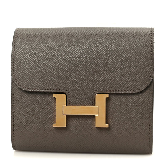 Hermès Constance Short Wallet Etain Epsom - PRELOOV