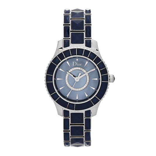Christian Dior Christal 33mm Blue Mother of Pearl Watch image 1