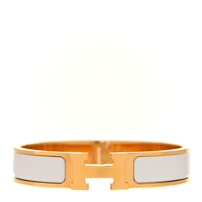 Hermes Narrow Clic Clac H Bracelet PM White image 1