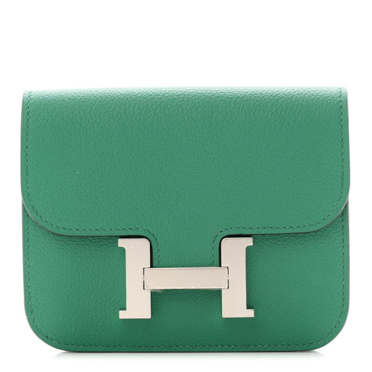 Hermès Constance Slim Wallet Vert Vertigo Evercolor - PRELOOV