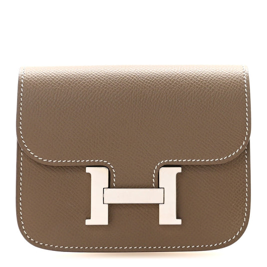 Hermès Constance Slim Wallet Etoupe Epsom - PRELOOV