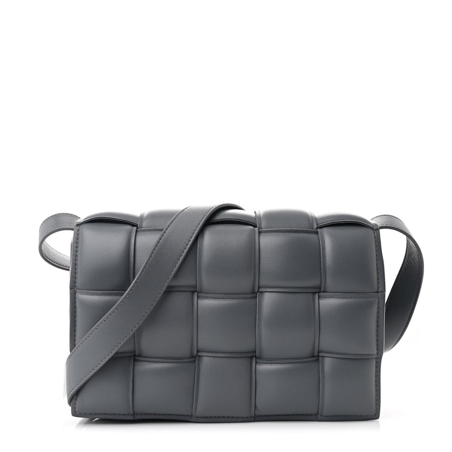 Bottega Veneta Nappa Maxi Intreccio Padded Cassette Crossbody Bag Thunder 2026 PRELOOV