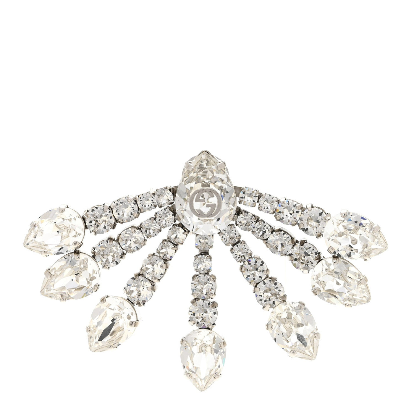 Gucci Crystal Single Earring Silver – PRELOOV