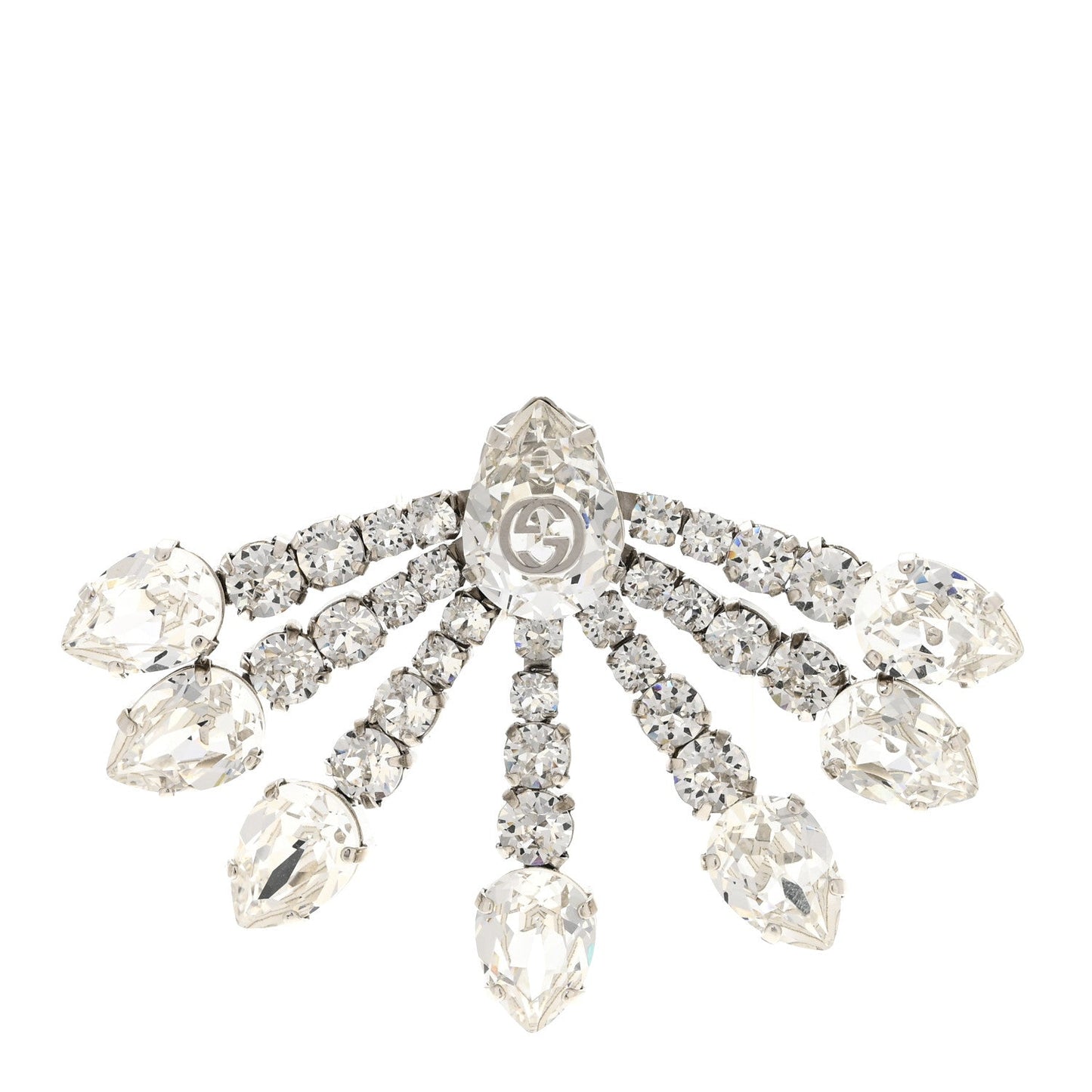 Gucci Crystal Single Earring Silver image 1