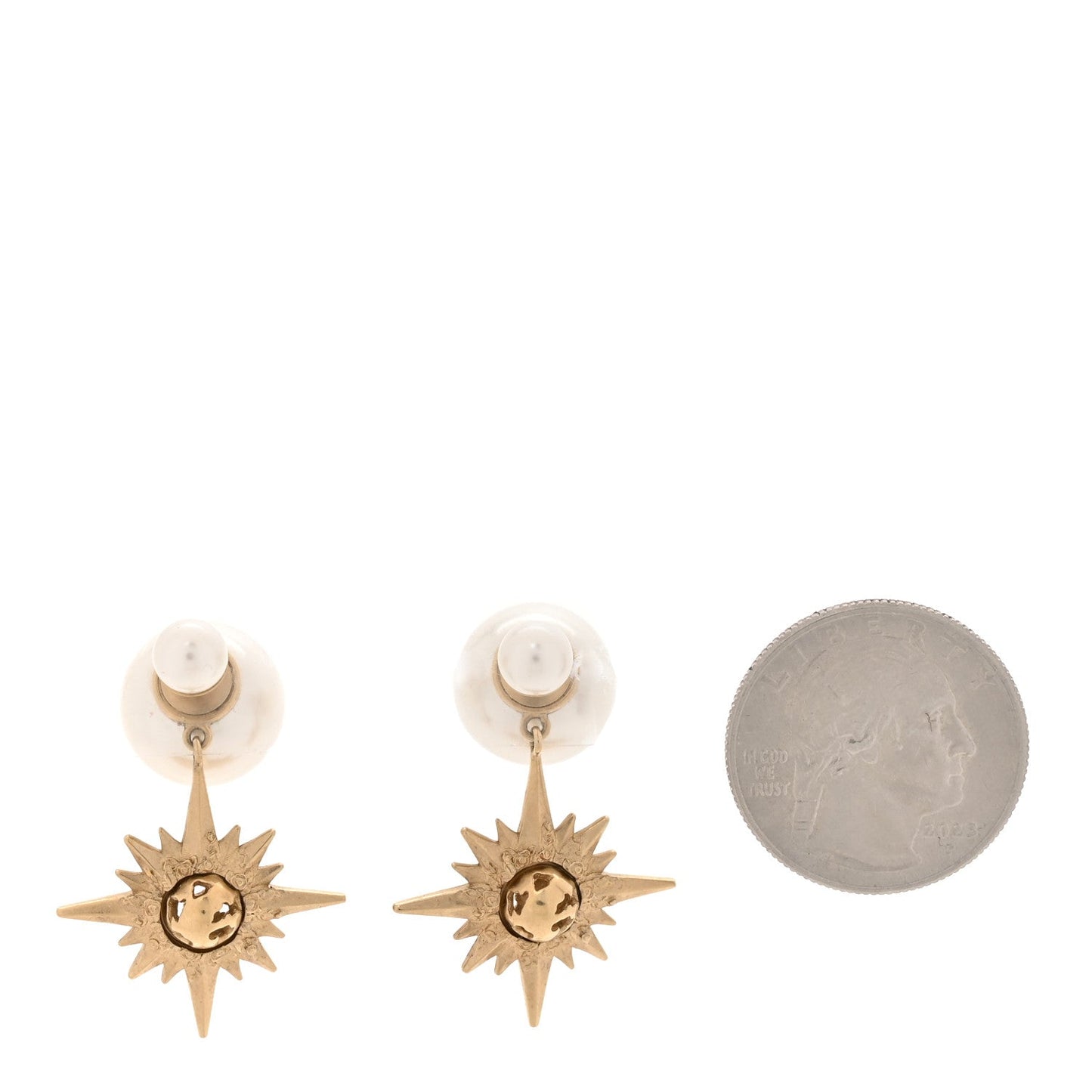 Christian Dior Celestial Star Tribal Earrings Gold image 2