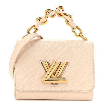 Louis Vuitton Twist Braided Chain Shoulder Bag PM Quartz White Epi – PRELOOV