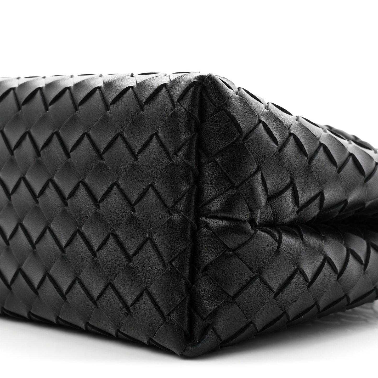 Bottega Veneta Medium Andiamo Shoulder Bag Black Nappa Intrecciato Gold Knot – PRELOOV