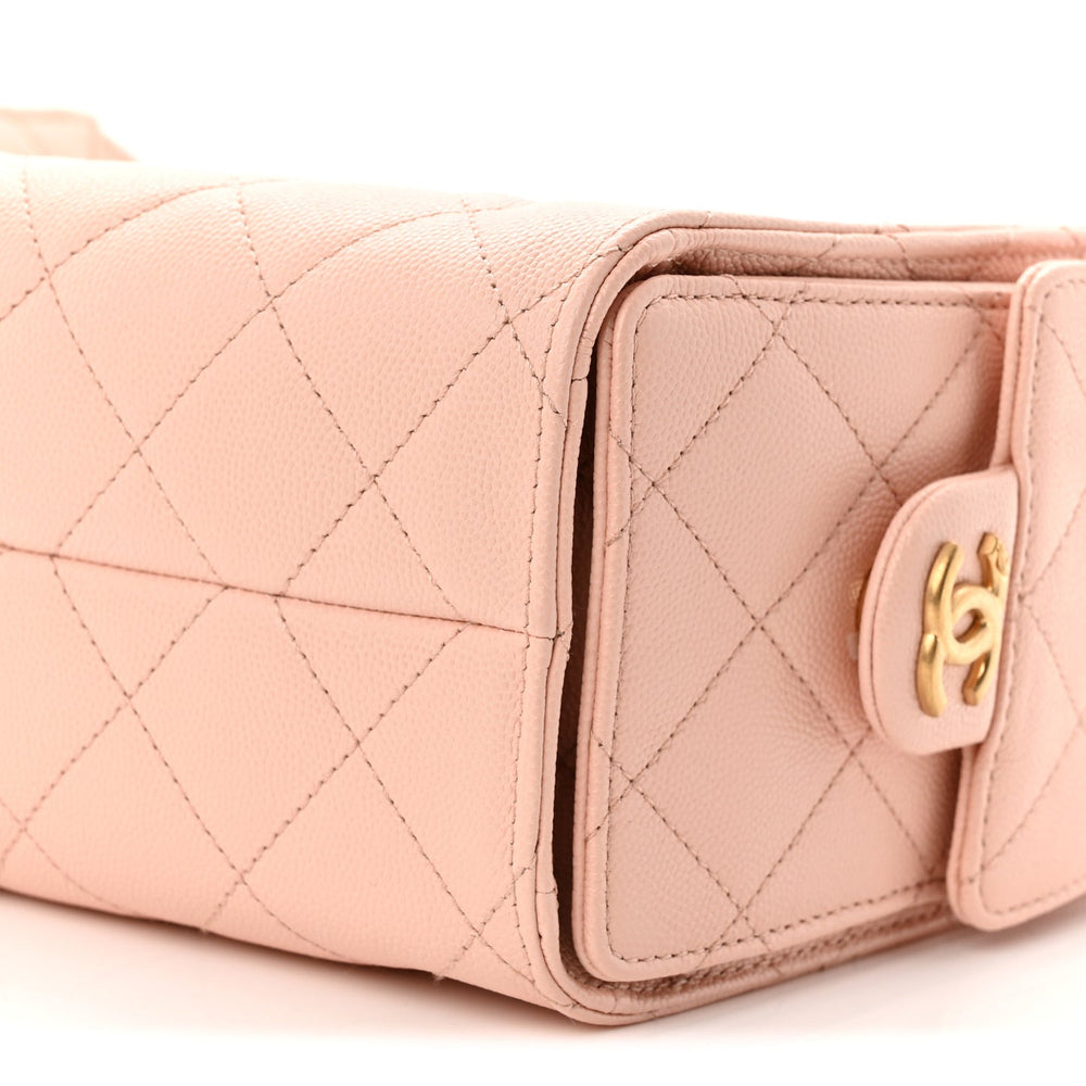 Chanel Caviar Quilted Mini Chanel 25 Handbag Light Pink 2026 – PRELOOV