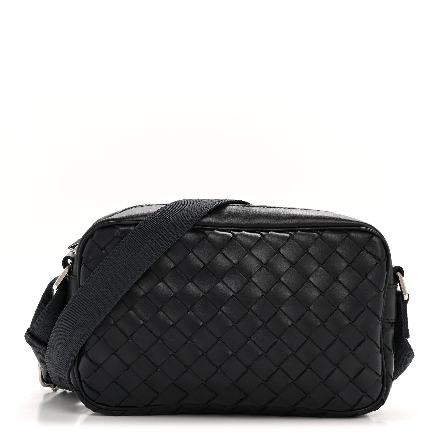 Bottega Veneta Calfskin Intrecciato Small Camera Bag Navy 2026 PRELOOV foto 1