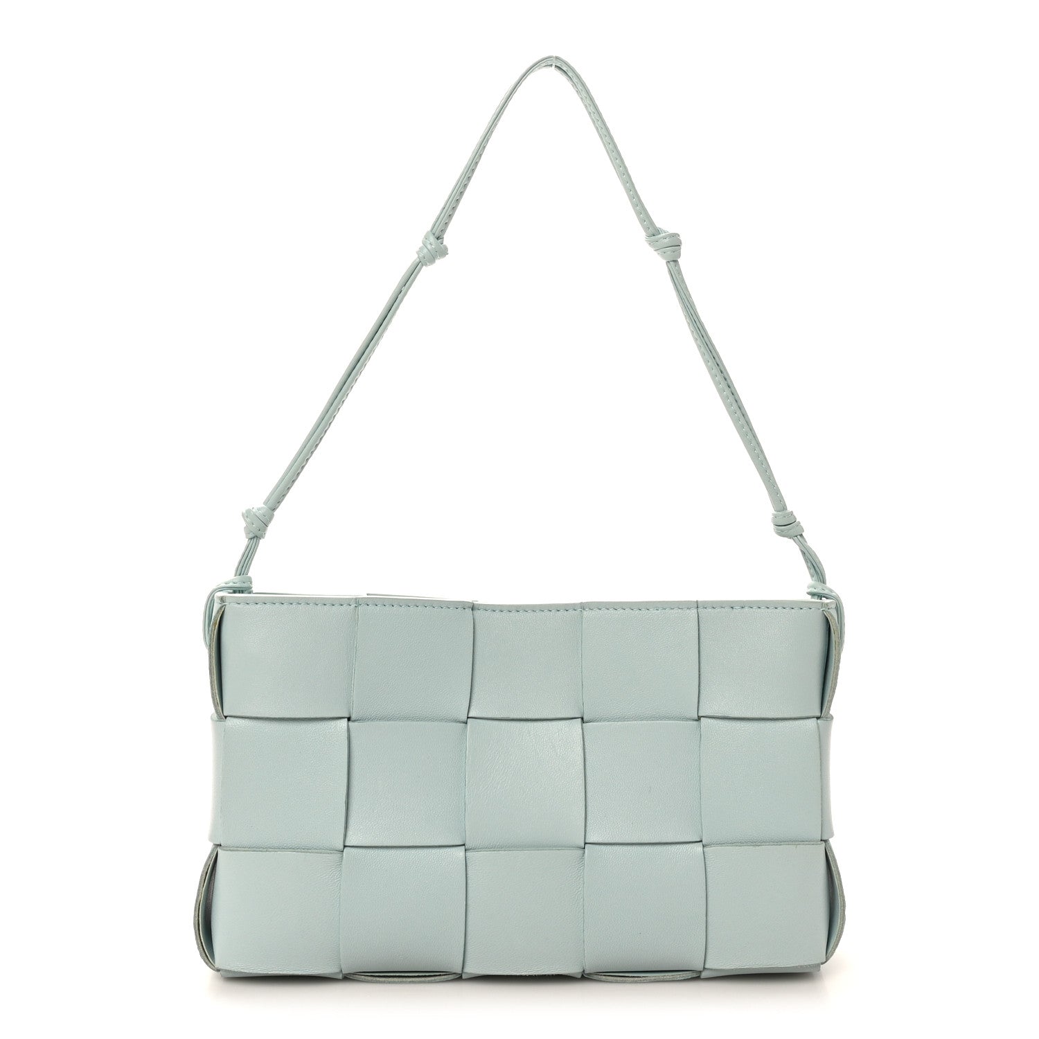 Bottega Veneta Calfskin Maxi Intrecciato Cassette Pouch On Strap Pale Blue 2026 PRELOOV foto 1