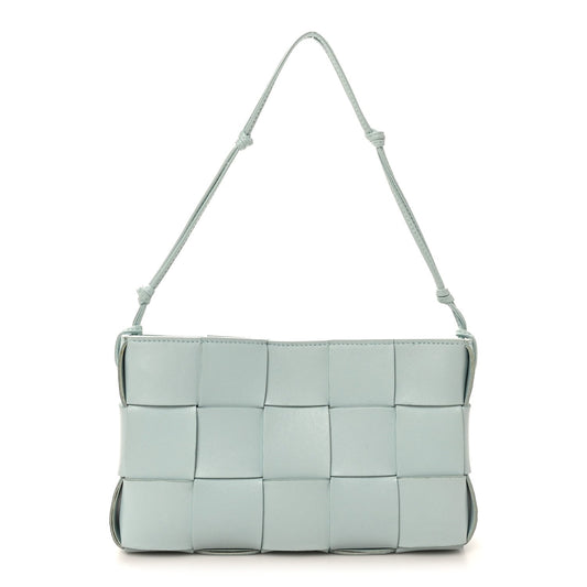 Bottega Veneta Calfskin Maxi Intrecciato Cassette Pouch On Strap Pale Blue 2026 PRELOOV foto 1