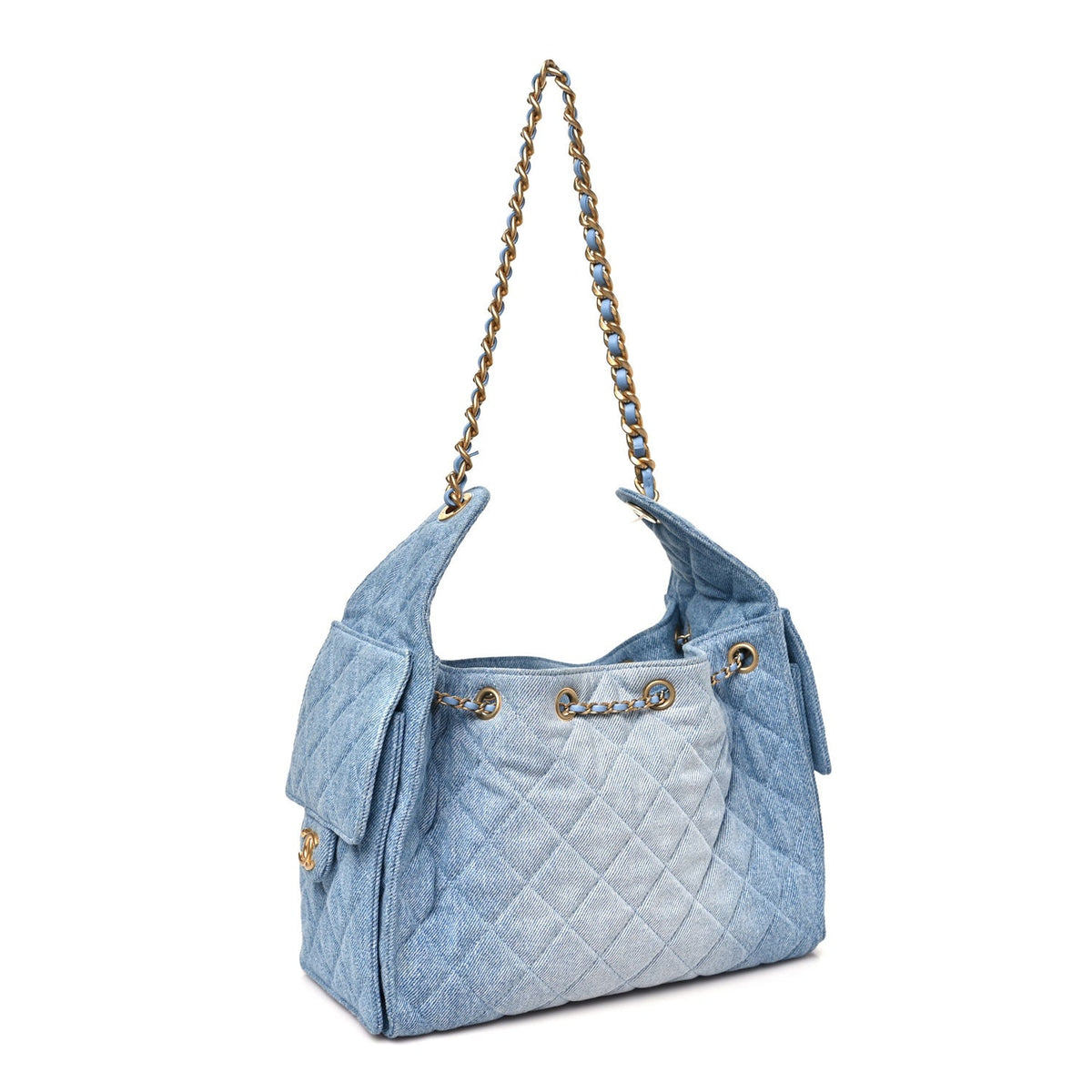 Chanel Washed Denim Quilted Small Chanel 25 Handbag Blue 2026 – PRELOOV