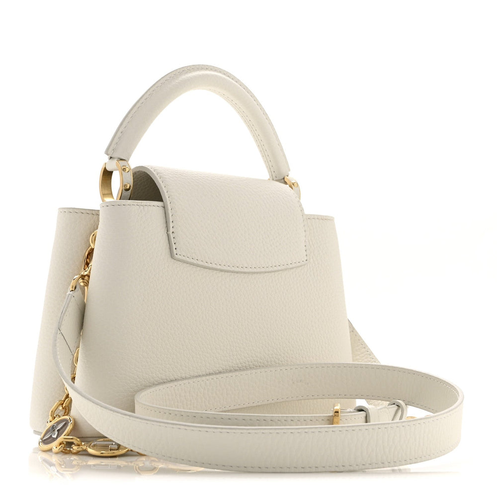 Louis Vuitton Small Chain My Capucines Snow Taurillon image 3